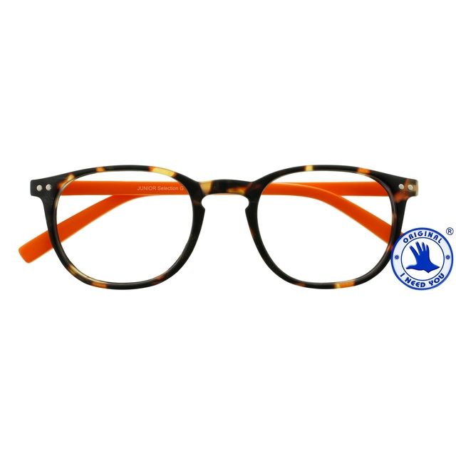 I Need You - Lesebrille +1,00 dpt Junior Selection braun-orange