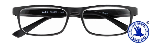 I Need You - Lesebrille +1,00 dpt Alex schwarz