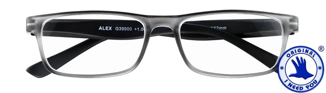 Lesebrille Ich brauche dich Alex +1,50 DPT Anthrazit - Schwarz