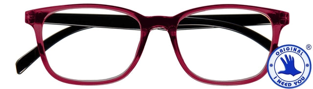 Lesen Sie eine Brille Ich brauche dich Glück +1,50 dpt rot