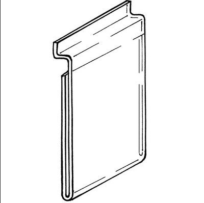 Klika - Slatwall -Kartenhalter A6 Vertikaal