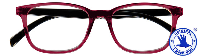 Lesen Sie eine Brille Ich brauche Sie Glück +2.50 DPT Rot