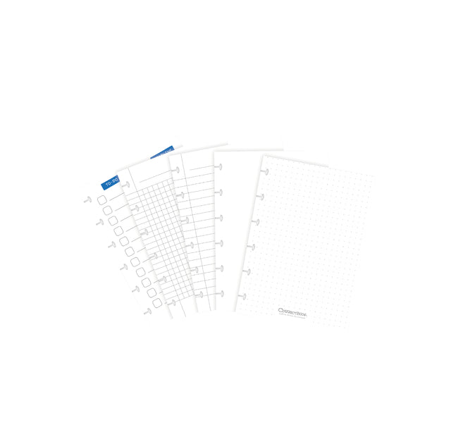 Correctbook - Erweiterung Set CorreyBook A6 Mix 5 Blätter | Stellen Sie ein 10 Blatt ein