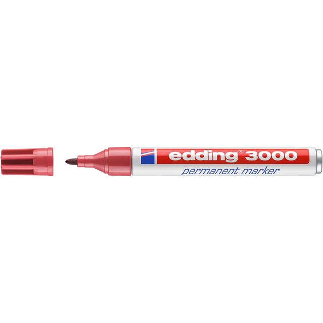 Edding - Filzstift 3000 rund 1,5-3mm Karminrot