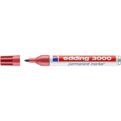 Edding - Filzstift 3000 rund 1,5-3mm Karminrot