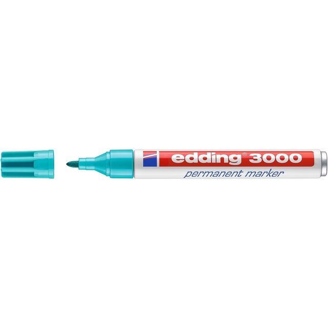 Edding - Filzstift 3000 rund 1,5-3mm türkis | 10 Stück