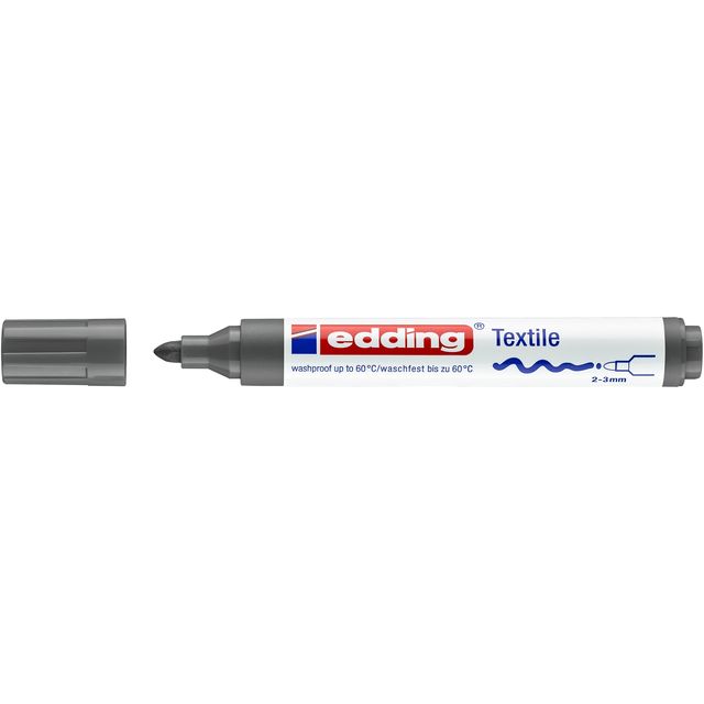 Edding - Textilmarker 4500 rund 2-3mm grau | 10 Stück