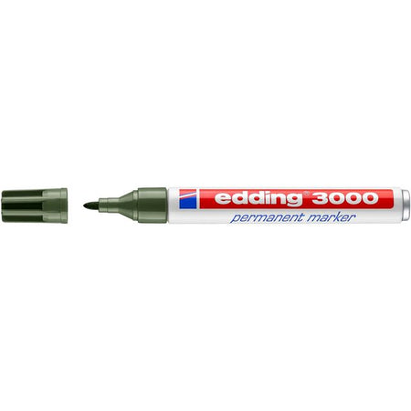 Edding - Filzstift 3000 rund 1,5-3mm olivgrün | 10 Stück