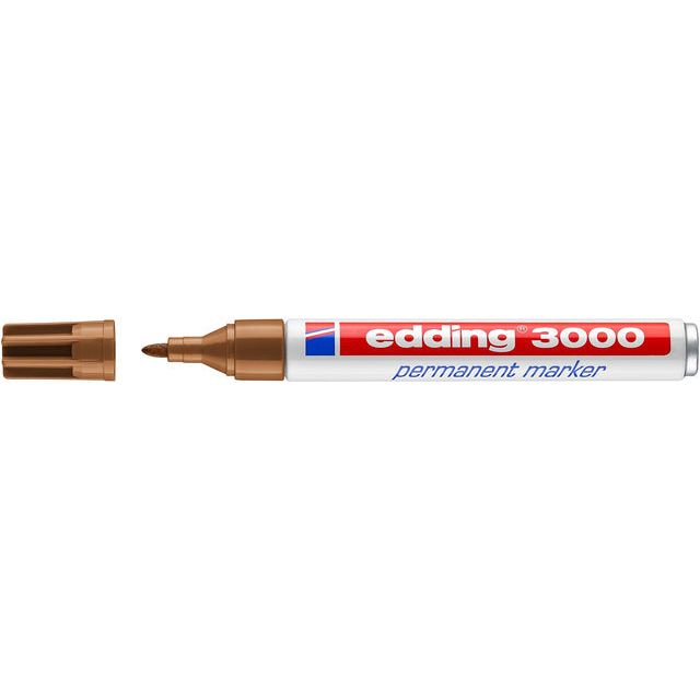 Edding -Filz -Tip Edding 3000 um 1,5-3 mm ockergelb | 10 Stücke