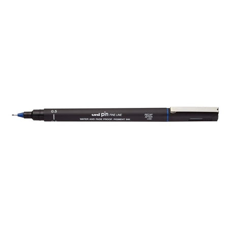 Uni-Ball - Fineliner Pin 0,5mm blau | 12 Stück