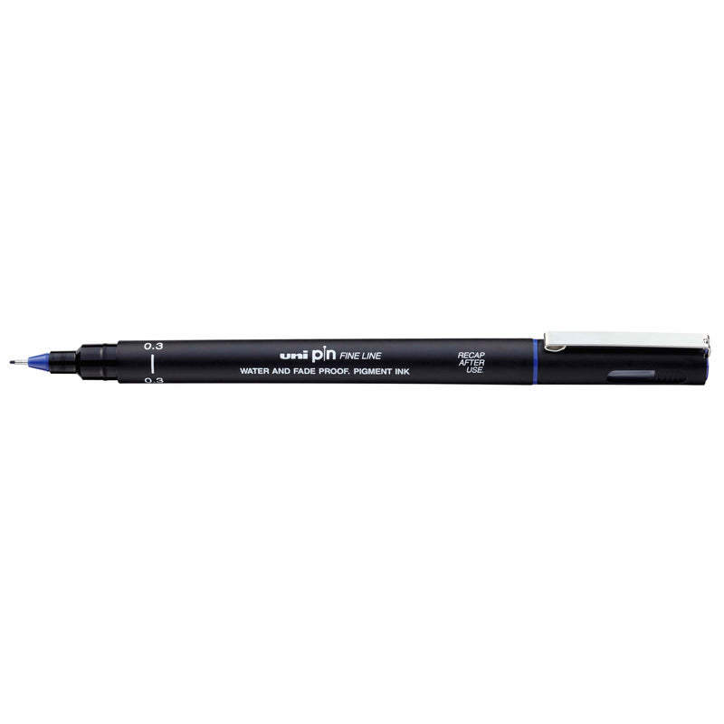 Uni-Ball - Fineliner Pin 0,3mm blau