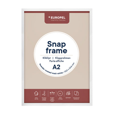 Europel - Klapprahmenfolie A2 25mm mattweiß