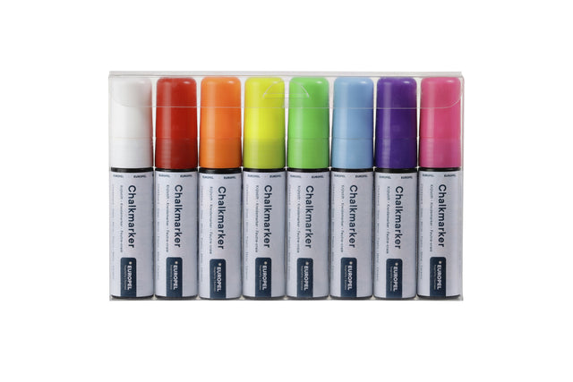 Europel – Kreidemarker-Peel 15 mm, sortiert, Karton 8 Stück