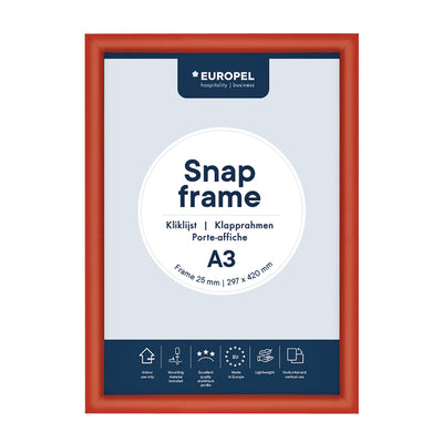Europel - Klapprahmenhülle A3 25mm rot