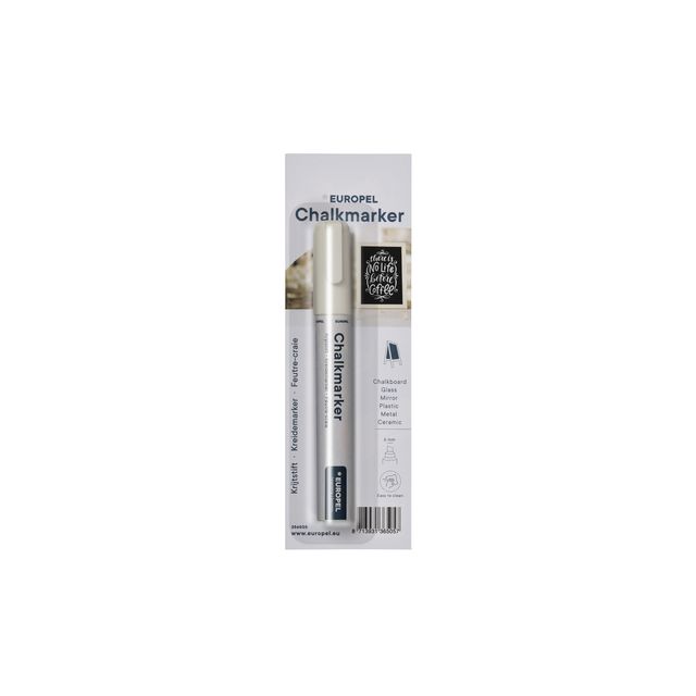 Europel – Kreidemarker-Peel 6 mm weiß Blister 1 Stück