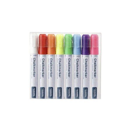 Europel – Kreidemarker-Peel 6 mm, sortiert, Karton 8 Stück
