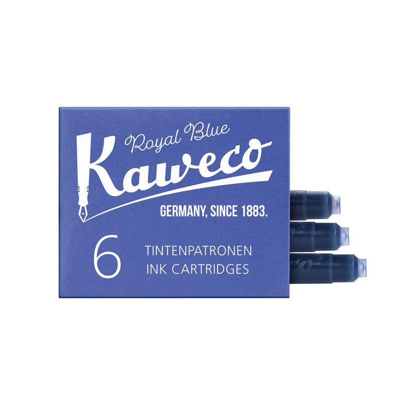Kaweco - Tintenpatrone Königsblau, Box mit 6 Stück