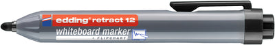Edding - Whiteboardmarker 12 Druckknopf rund 1,5-3mm schwarz | 10 Stück