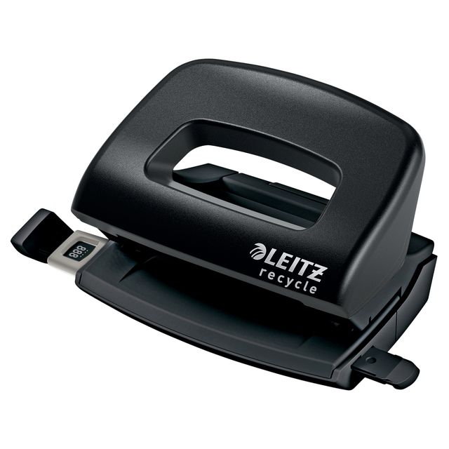 Leitz - Locher Nexxt Recycle mini 10 Blatt schwarz | 6 Stück