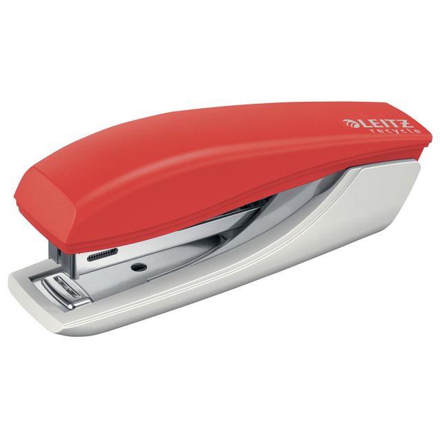 Leitz - Heftgerät Nexxt Recycle mini 10 Blatt rot | 6 Stück