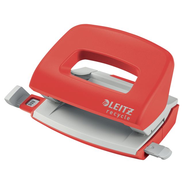 Leitz - Locher Nexxt Recycle mini 10 Blatt rot