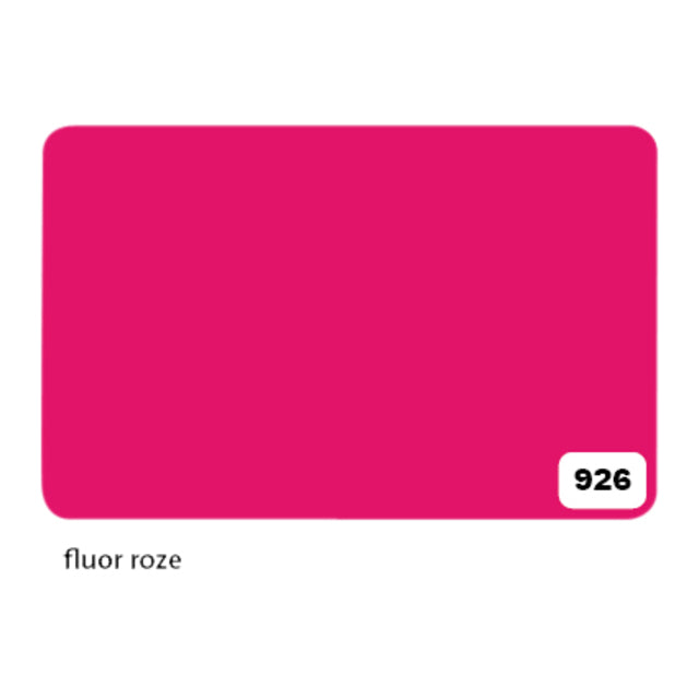 Folia Paper - Schaufensterkarton Folia 1-seitig 48x68cm 380gr Nr926 Fluorrosa | 10 Stück