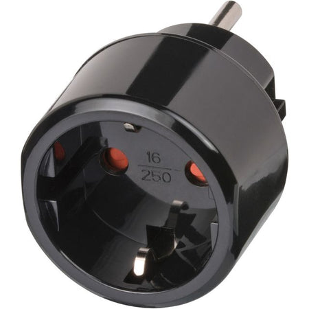 Brennerstuhl - Reisestecker-Adapter USA mit Erdung schwarz | 5 Stück
