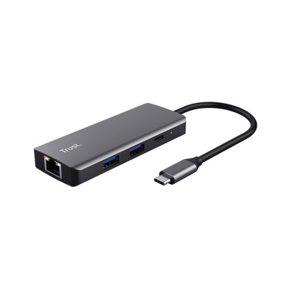 Trust - Adapter DALYX 6-in-1 USB-C Multiport grau