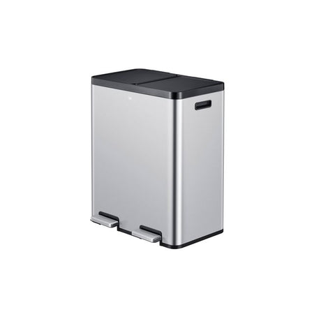 EKO - Essential Recycler Treteimer 2x30 Liter Edelstahl