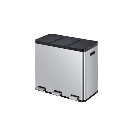 EKO - Essential Recycler Treteimer 3x20 Liter Edelstahl