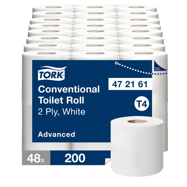 Toilettenpapier Tork T4 Fortgeschrittene 2-Laags 200vvel White 472161