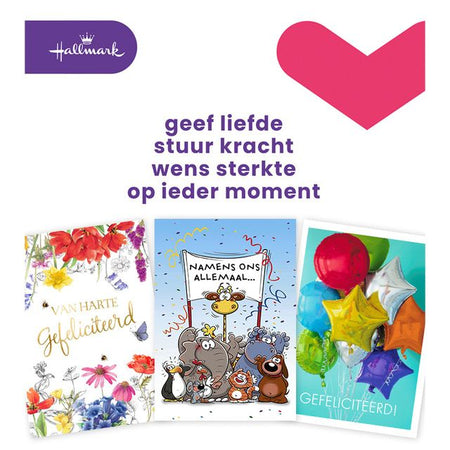Hallmark – Grußkarten-Nachfüllset A4, Glückwünsche, 8 Karten