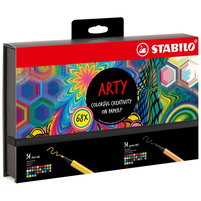 Stabilo – Fineliner Point 88 Pen 68 Arty Creative sortierte Luxusbox mit 68 Stück