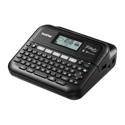 Brother - Etikettendrucker P-touch TZe PT-D460BT Desktop QWERTZ 18mm schwarz im Koffer