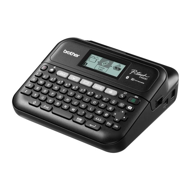 Brother - Etikettendrucker P-touch TZe PT-D460BT Desktop QWERTZ 18mm schwarz im Koffer