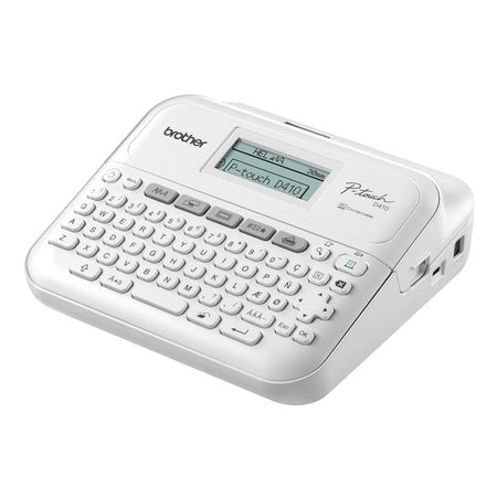 Brother - Etikettendrucker P-touch TZe PT-D410 Desktop QWERTY 18mm weiß im Koffer | 3 Stück