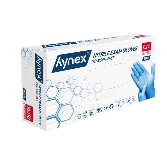 Hynex - Handschuh XL Nitril blau Packung mit 100 Stück