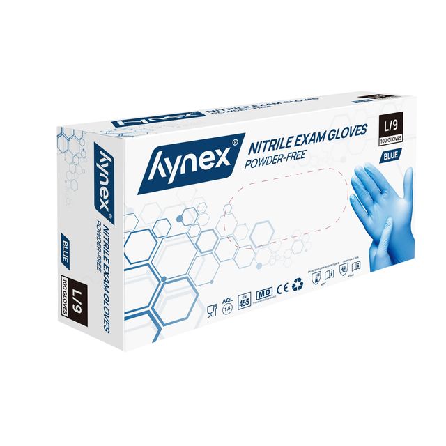 Hynex - Handschuh L Nitril blau Packung mit 100 Stück