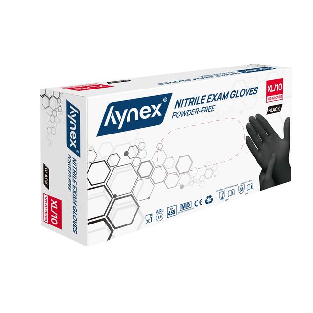 Hynex - Handschuh XL Nitril schwarz Packung mit 100 Stück