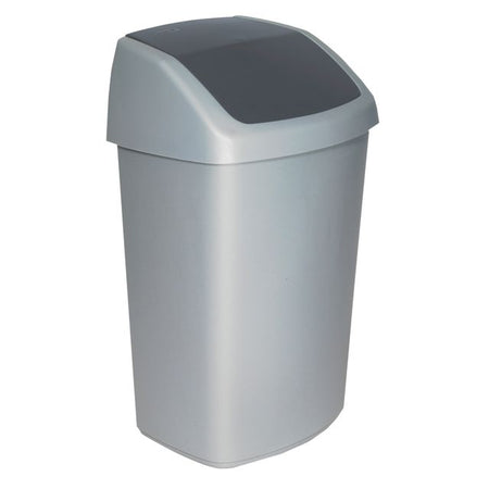 Curver - Abfallbehälter Swing 50 Liter Silber