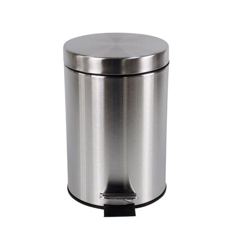 BRASQ - Treteimer 12 Liter Edelstahl | 4 Stück