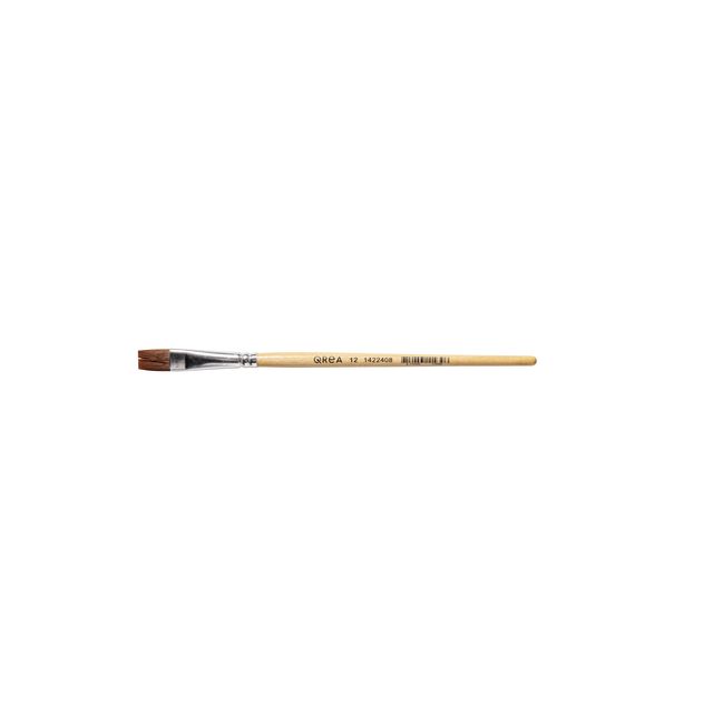 Qrea - Kunsthaarbürste Nr. 12, Breite 12,3 mm