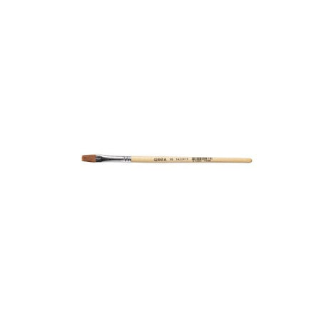 Qrea - Pinsel Kunsthaar Nr. 10 Breite 9,4 mm | 12 Stück
