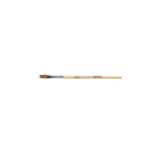 Qrea - Pinsel Kunsthaar Nr. 10 Breite 9,4 mm | 12 Stück
