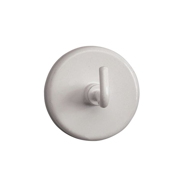MAUL - Magnet mit Haken 36mm Zugkraft 6kg weiß 5 Stück