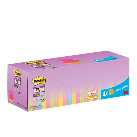 Post-it - Notizblock 3m z-note r330 ss 76x76mm sortiert | 6 Stück