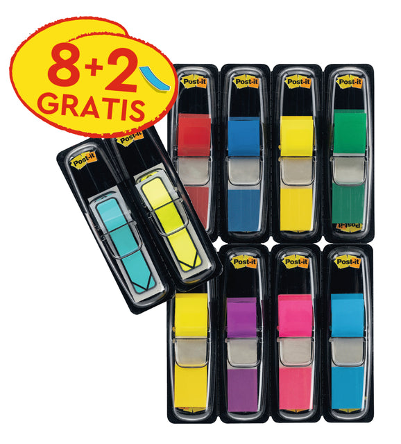 Registerblätter 3m Post-it 683 11,9x43,2mm 8kl + 2 Pfeil | 1 Packung | 12 Stück