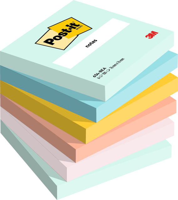 Post-it - Notizblock 3m 654 76x76mm Strandfarbe | 12 Stück