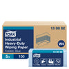 Tork - Reinigungstuch W4 Industrial Heavy-Duty gefaltet 3-lagig 5x100 Blatt blau 130082