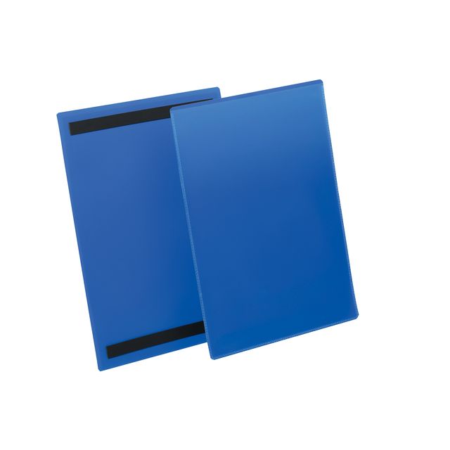Langlebig - Dokumentenhülle magnetisch A4 hoch blau 50 Stück